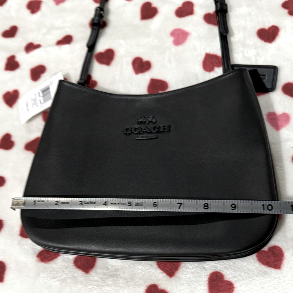 Authentic Coach Black Smooth Leather Penelope shoulder bag, purse, tote! New! - Picture 8 of 10